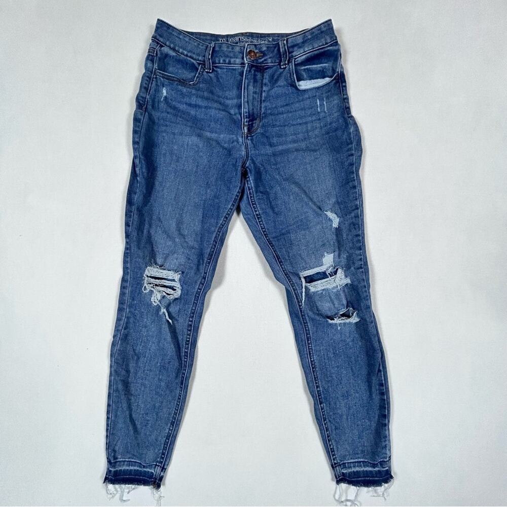 M Jeans By Maurices Skinny Jeans Women’s M Reg Relaxed Medium Regular Distressed